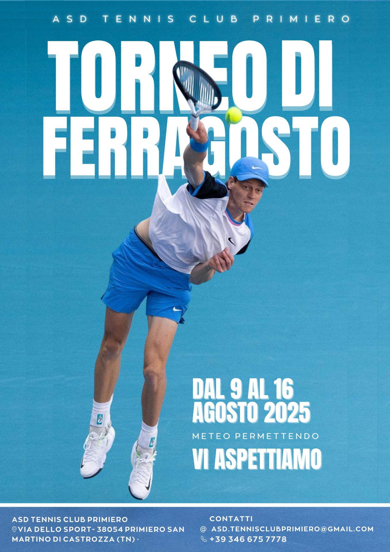 TORNEO DI FERRAGOSTO, VI ASPETTIAMO!